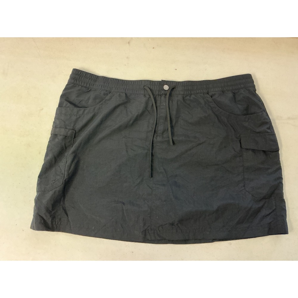 Columbia Womens Black Cargo Hiking Skort XL 1703371-010 Nylon Activewear - Picture 1 of 8
